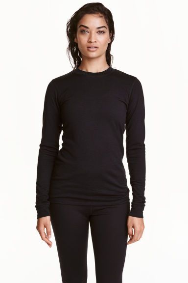 Wool base layer top